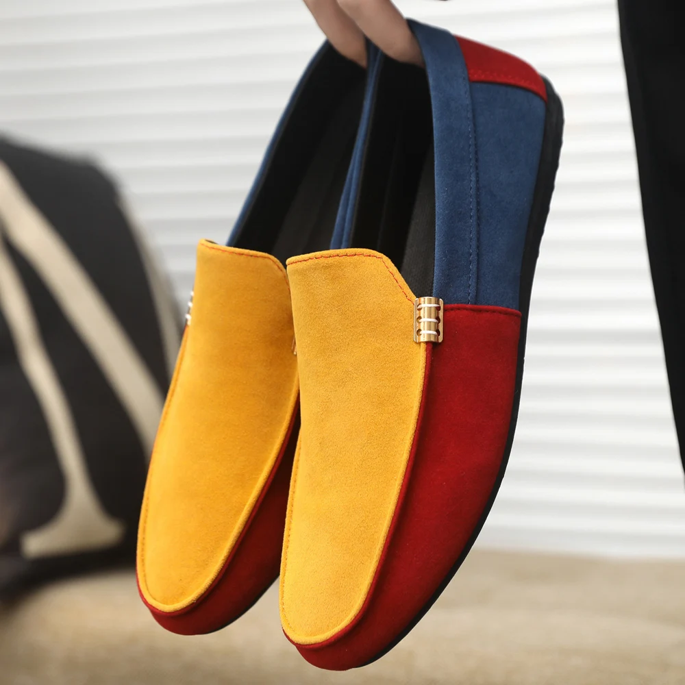 Men'S Fashion Loafers Shoes - รองเท้าโลฟเฟอร์ผู้ชาย รองเท้าลำลองผู้ชาย ระบายอากาศได้ดี รองเท้าผ้าใบแฟชั่น สวมใส่สบาย รองเท้าโลฟเฟอร์แบบเรโทรทำมือ