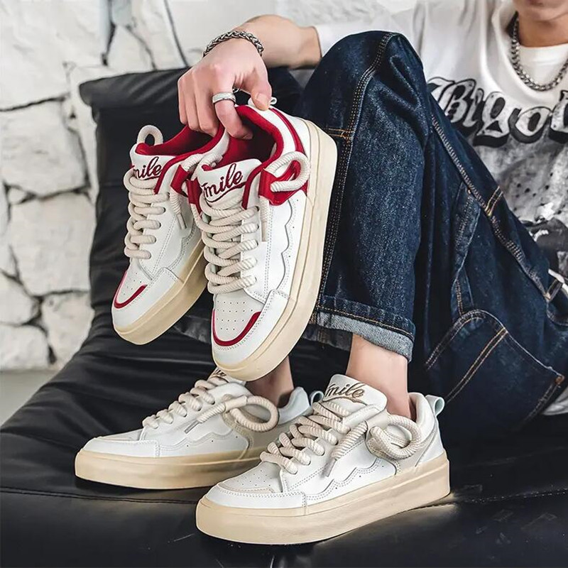 Mens Fashion Trainers 2025 - 2025 แฟชั่นผู้ชายสบายๆรองเท้าผ้าใบ Lace Up Trainers นักเรียนรองเท้าผ้าใบบุรุษ