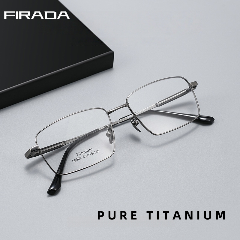 Men'S Fashion Glasses 2026 - FIRADA 2026 แว่นตาแฟชั่นทันสมัยสวมใส่สบาย แว่นตาไทเทเนียมแท้สไตล์เรโทร กรอบแว่นทรงเหลี่ยมหรูหราสำหรับผู้ชาย รุ่น