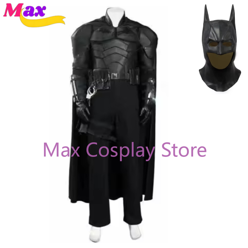 Mens Fashion Dress - ชุดคอสเพลย์แม็กซ์ บรูซ วอยน์ ชุดซูเปอร์ฮีโร่ กางเกง เสื้อคลุม