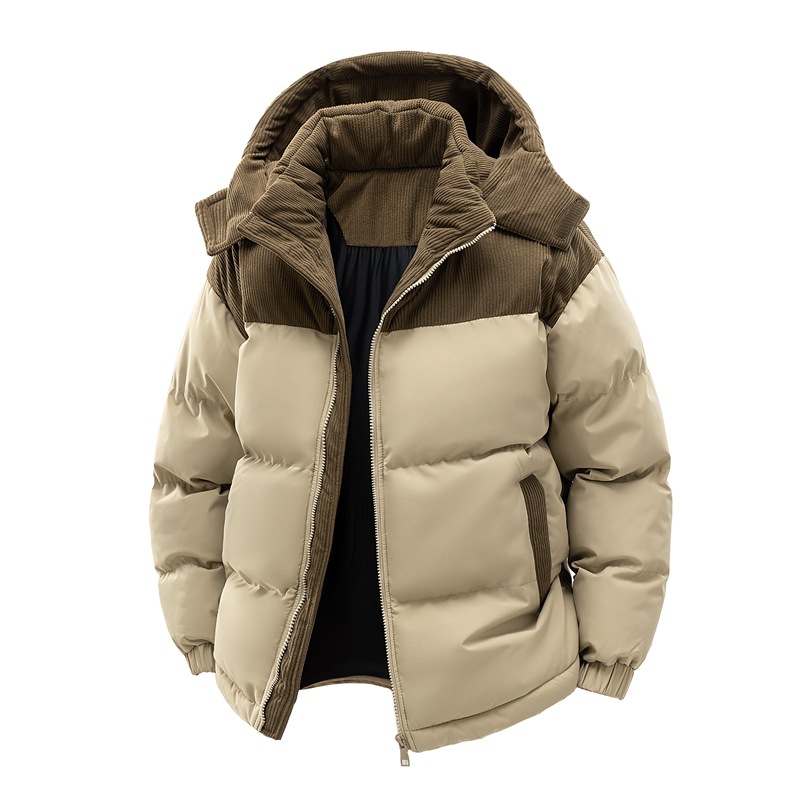 Corduroy Jacket Men - เสื้อแจ็คเก็ตบุผ้าฝ้ายหนานุ่มสำหรับผู้ชาย ฤดูหนาว บุขนแกะ อุ่น กันหนาว รุ่นปี