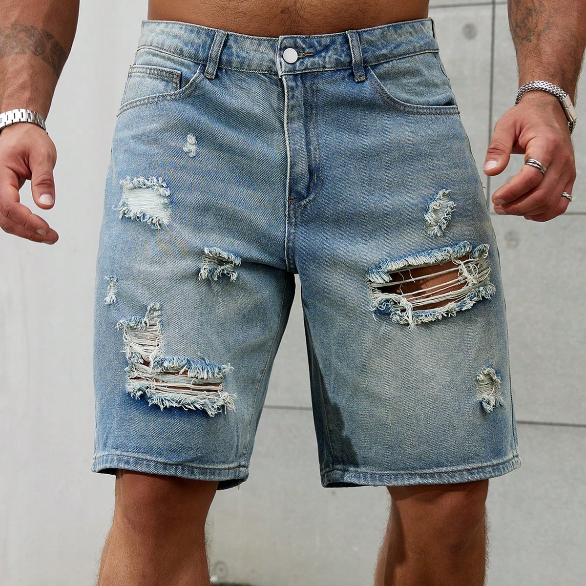 Men'S Fashion Linen Pants - แฟชั่นใหม่สำหรับผู้ชายเสื้อผ้าแบรนด์ยีนส์ขาสั้นลายขาดเบอร์มิวดากางเกงขาสั้นผ้าฝ้ายระบายอากาศผ้าเดนิมสตรีทแวร์กางเกงขาสั้นผู้ชาย