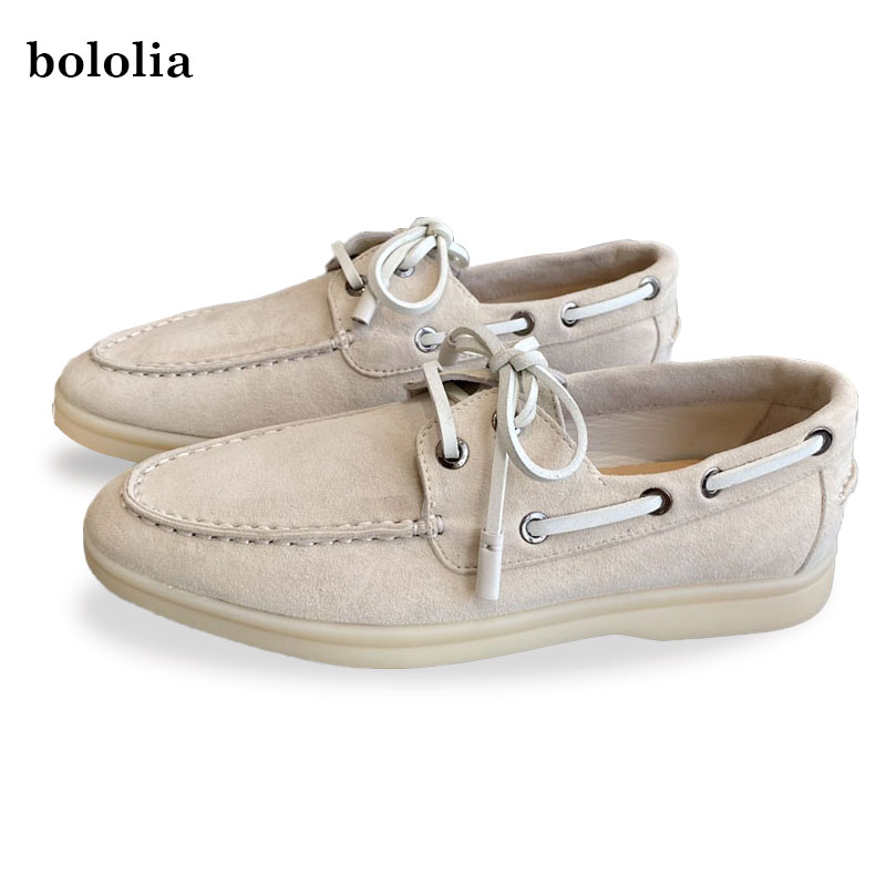 Men'S Fashion Loafers Shoes - รองเท้าหนังแท้คุณภาพสูง รองเท้าโลฟเฟอร์คู่รัก สไตล์วินเทจ รองเท้าโลฟเฟอร์หนังกลับ รองเท้าลำลองผู้หญิง แฟชั่นผู้ชาย