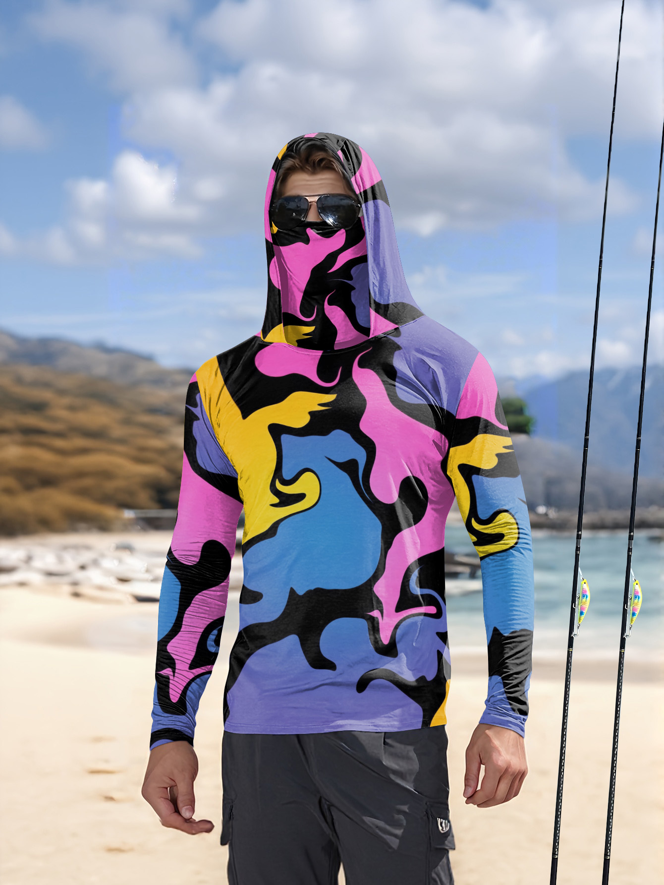 Men'S Fashion For Summer - เสื้อเชิ้ตแขนยาวผู้ชายลายพิมพ์เรียบง่าย สวมใส่สบาย แฟชั่นกีฬาและกิจกรรมกลางแจ้งขายดีประจำฤดูร้อนปี 2026