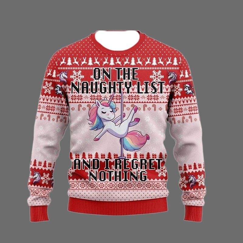 Men'S Fashion Xmas Party - เสื้อคริสต์มาสลายยูนิคอร์นแฟชั่นสุดเท่ สำหรับผู้ชายและผู้หญิง พิมพ์ลาย 3 มิติ เสื้อสเวตเชิ้ตลำลอง