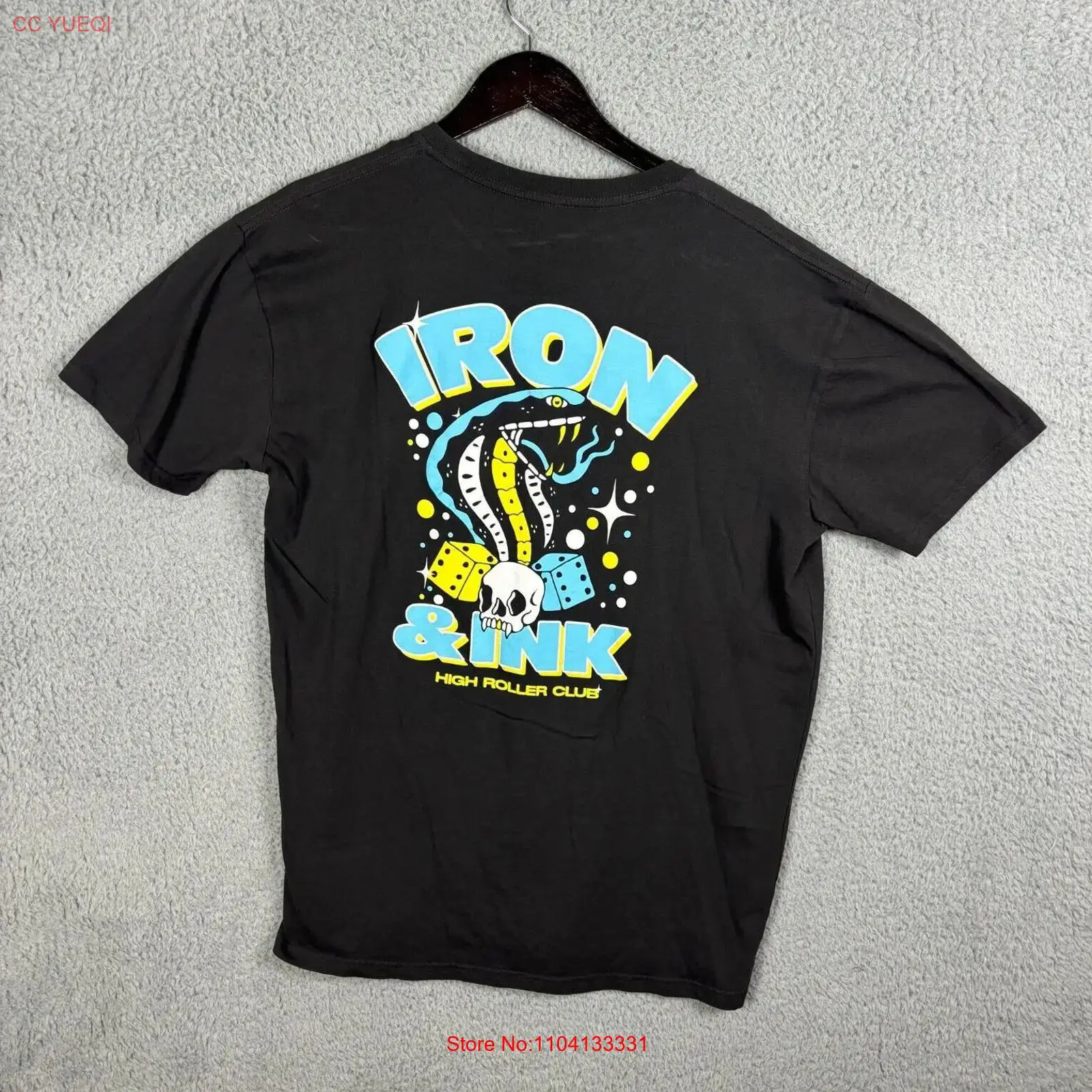 Mens Fashion Black Shirt - เสื้อยืด Iron and Ink Fitness XL