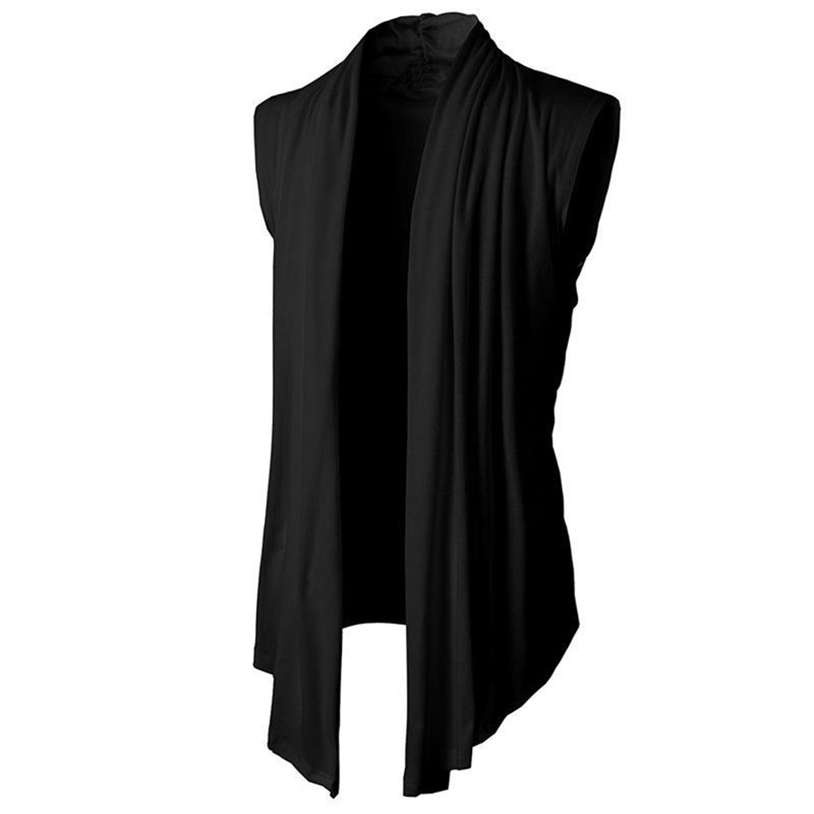 Men'S Fashion V Neck T Shirts - 2025 ฤดูร้อนชายเสื้อยืดStreetแฟชั่นเสื้อสเวตเตอร์ถักPunkสไตล์Hip Hopบางเสื้อกั๊กสบายๆไม่สม่ําเสมอผู้ชาย
