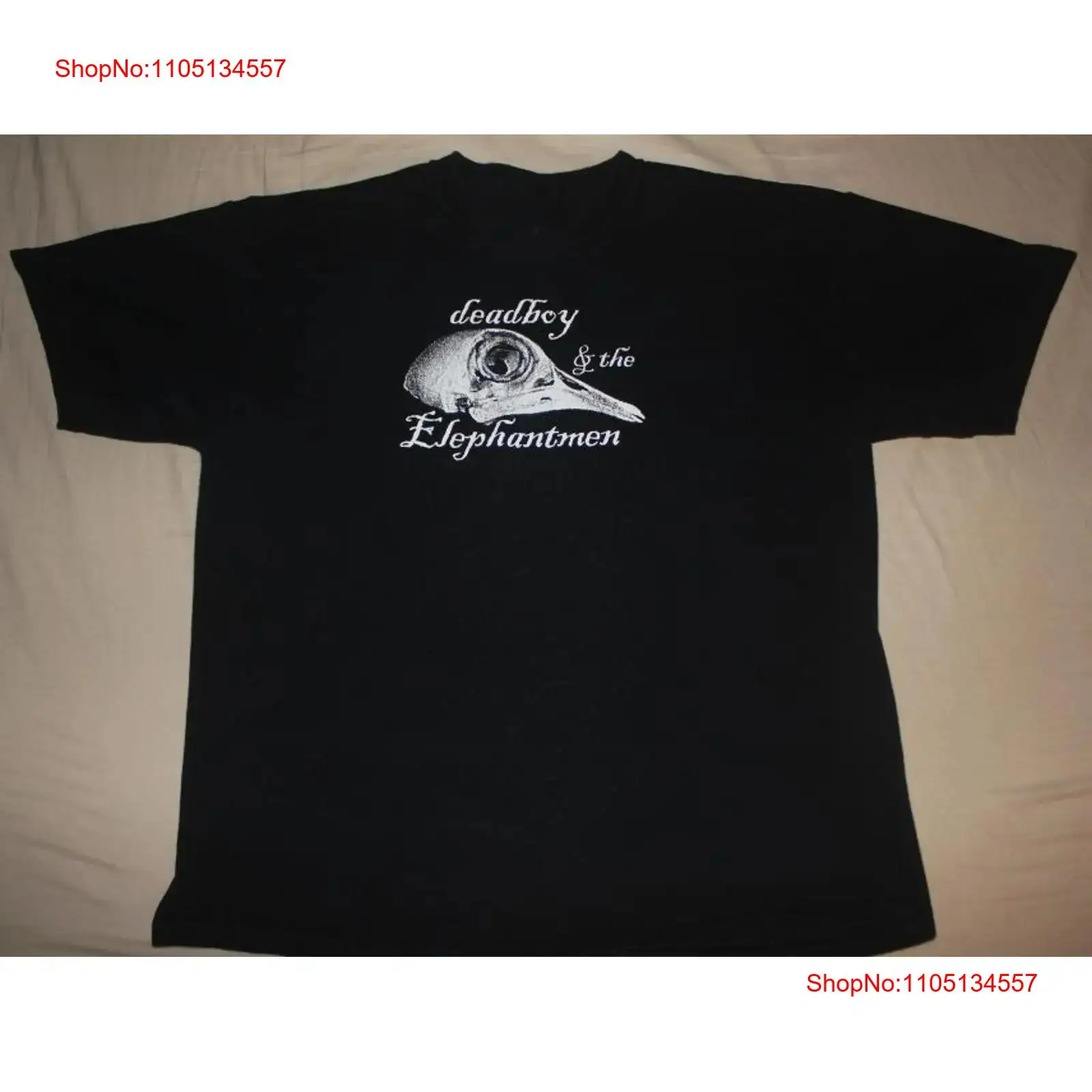 Mens Fashion Black Shirt - เสื้อยืดวงดนตรี Deadboy the Elephantmen รุ่นอัลบั้มคอนเสิร์ต สีดำ