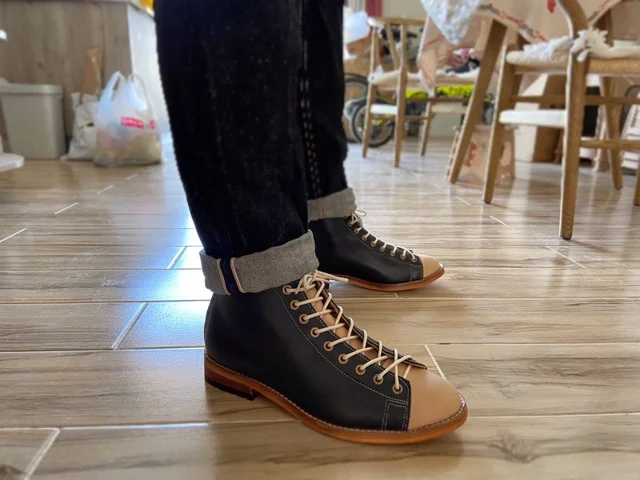 Mens Fashion Dress - High-toolingรองเท้าผู้ชายGoodyear-Welted Vintageรองเท้าผู้ชายRetroรองเท้าเชลซีแนวโน้มแฟชั่นสีดําDesert Bootsผู้ชาย