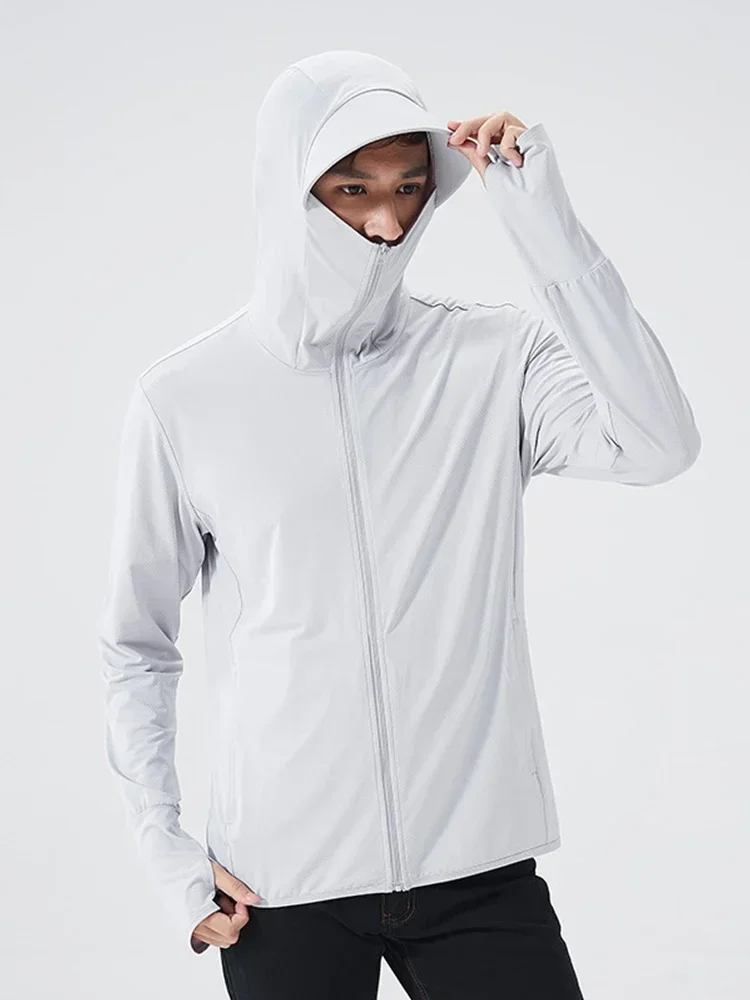 Corduroy Jacket Men - ฤดูร้อน Hooded JACKET UPF 50 +