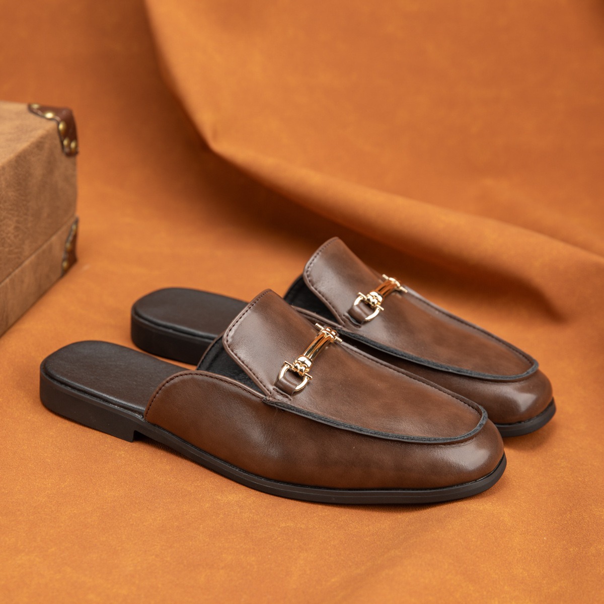 Men'S Fashion Loafers Shoes - รองเท้ามูลส์ผู้ชาย 38-47 ไซส์ แบบ Horsebit Loafers