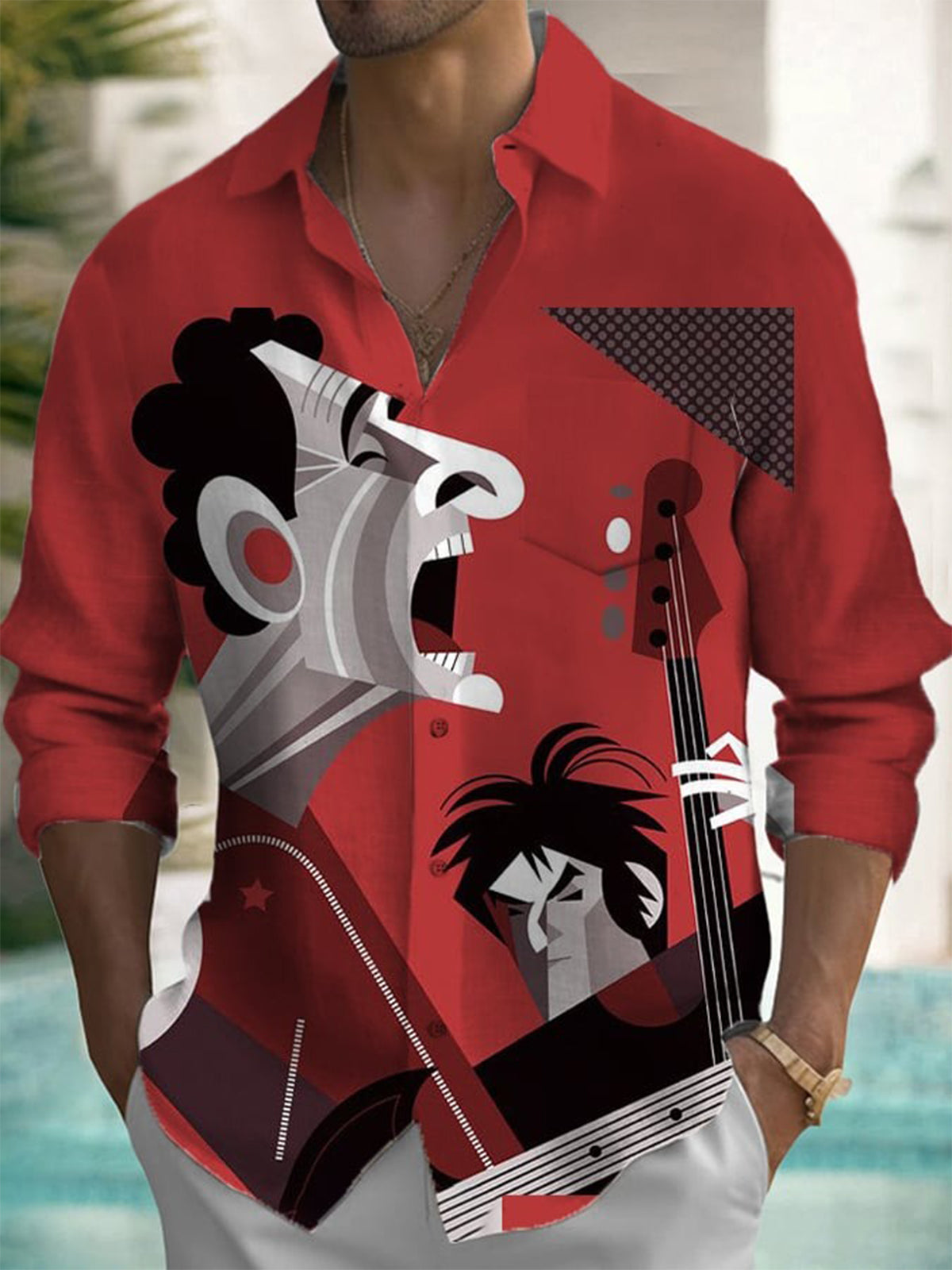 เสื้อเชิ้ตผู้ชายแบบติดกระดุม แ - Men'S Fashion For Summer บทวิจารณ์และราคา