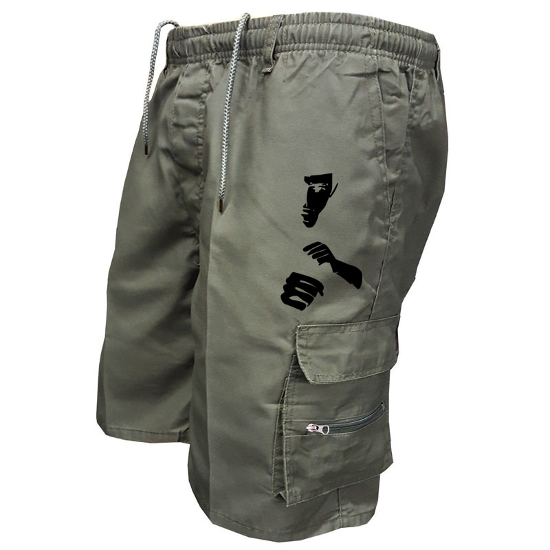 แฟชั่นพิมพ์ Workwear กางเกงขาส - Mens Fashion Cargo Pants บทวิจารณ์และราคา