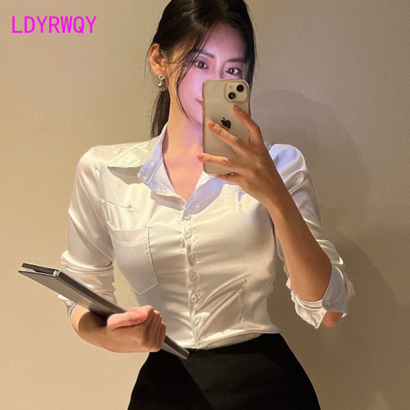 เสื้อแขนยาวคอโปโลผู้หญิงเสื้อซ - Polo Shirt Slim บทวิจารณ์และราคา
