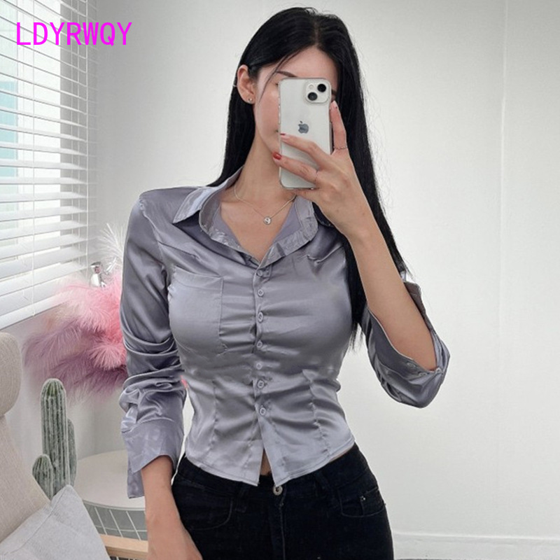 เสื้อแขนยาวคอโปโลผู้หญิงเสื้อซ - Polo Shirt Slim บทวิจารณ์และราคา