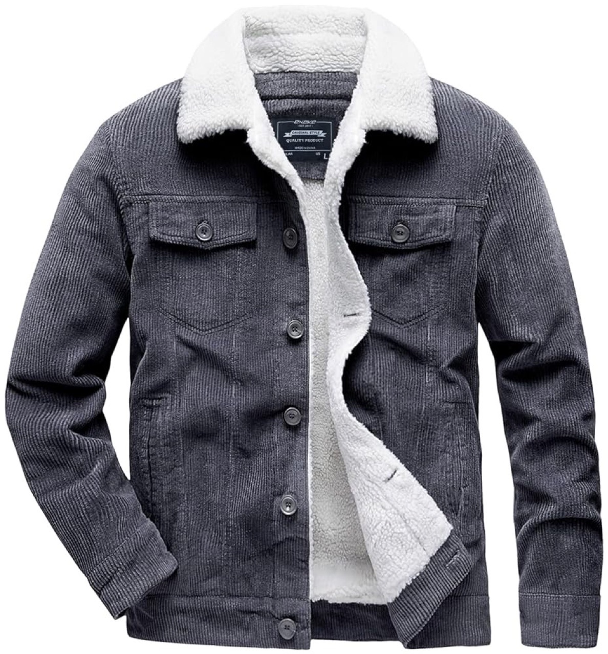 เสื้อแจ็คเก็ตผ้าลูกฟูกฤดูหนาวผ - Corduroy Jacket Men บทวิจารณ์และราคา