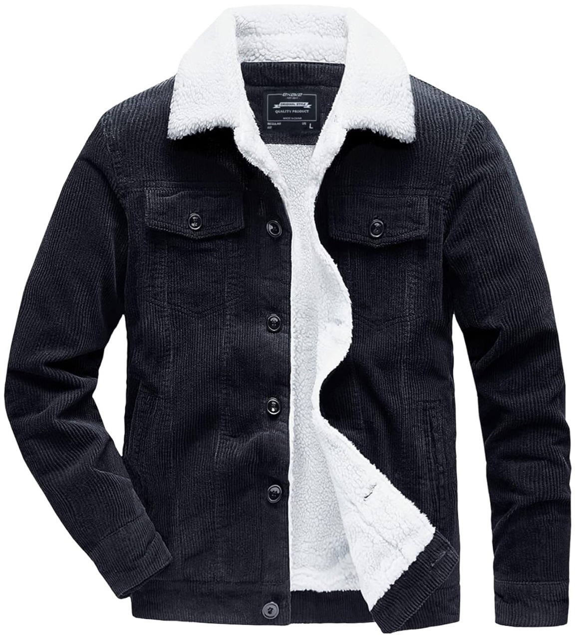 เสื้อแจ็คเก็ตผ้าลูกฟูกฤดูหนาวผ - Corduroy Jacket Men บทวิจารณ์และราคา