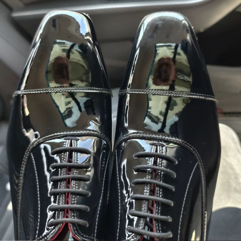 รองเท้าหนังสีดำสำหรับผู้ชาย รอ - Mens Fashion Dress บทวิจารณ์และราคา