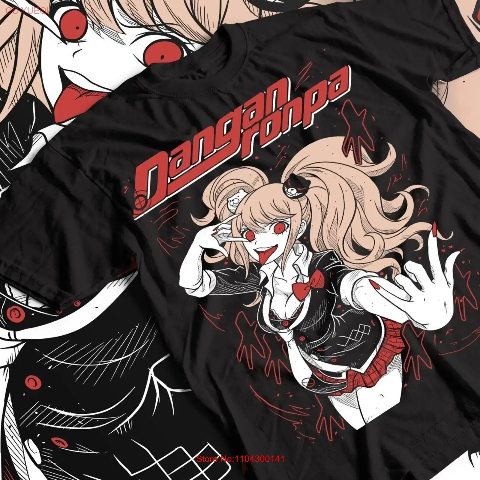 เสื้อยืดอนิเมะ Junko Enoshima  - Mens Fashion Black Shirt บทวิจารณ์และราคา