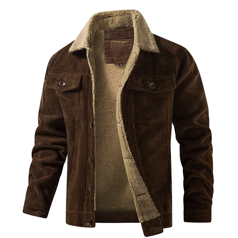 เสื้อแจ็คเก็ตคอร์ดดูรอยบุขนแกะ - Corduroy Jacket Men บทวิจารณ์และราคา