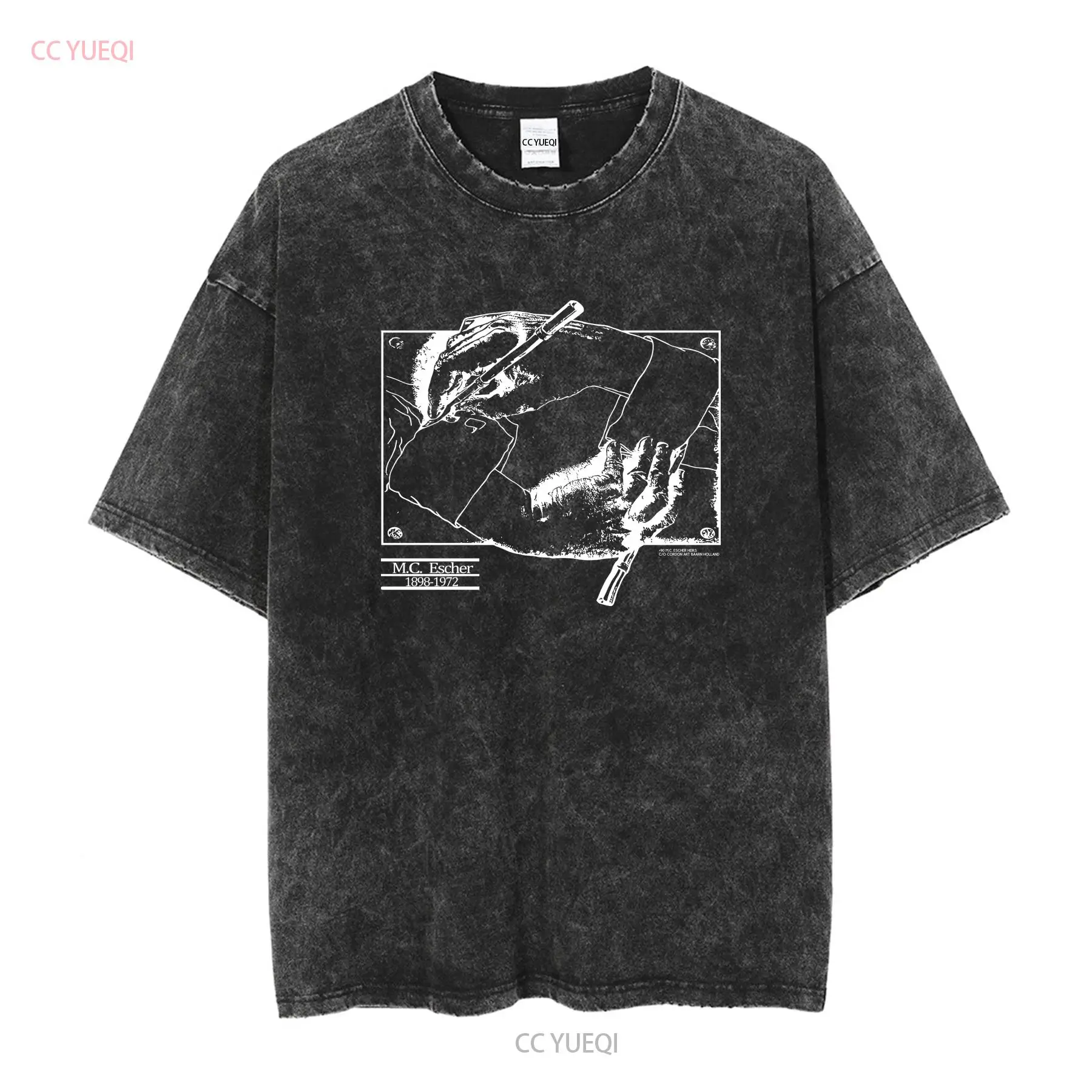 Vintage 1990 MC Escher T เสื้อ - Mens Fashion Black Shirt บทวิจารณ์และราคา