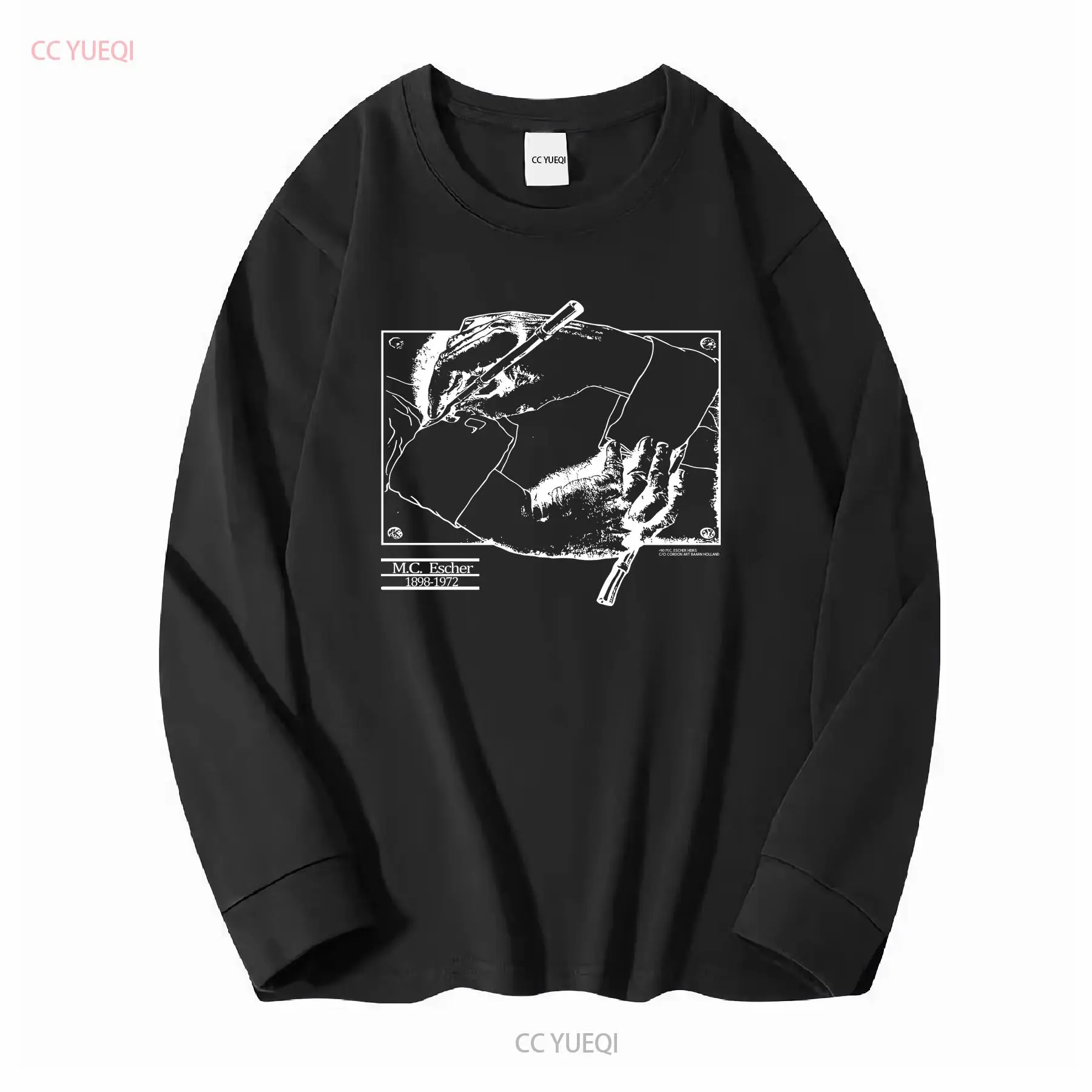 Vintage 1990 MC Escher T เสื้อ - Mens Fashion Black Shirt บทวิจารณ์และราคา