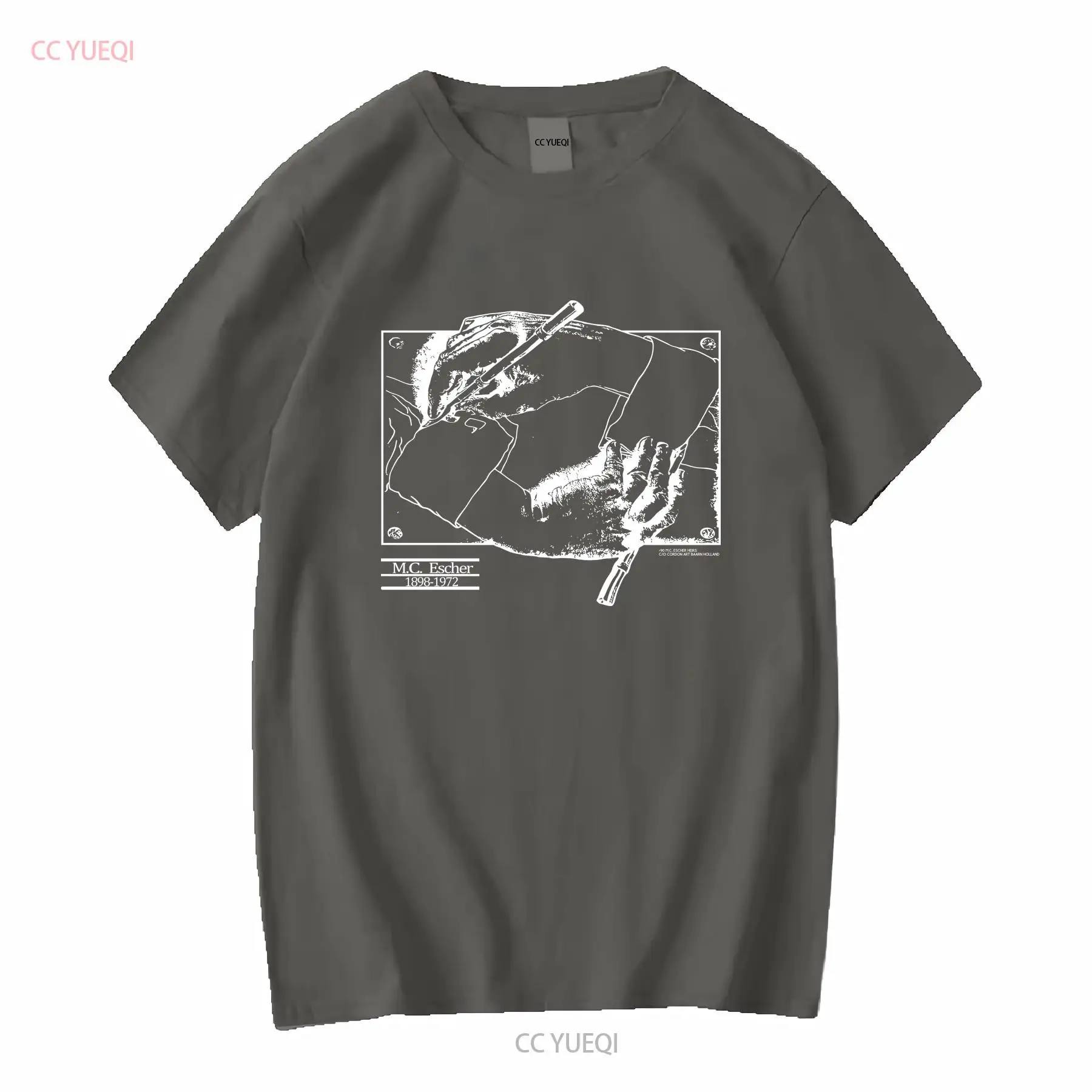 Vintage 1990 MC Escher T เสื้อ - Mens Fashion Black Shirt บทวิจารณ์และราคา