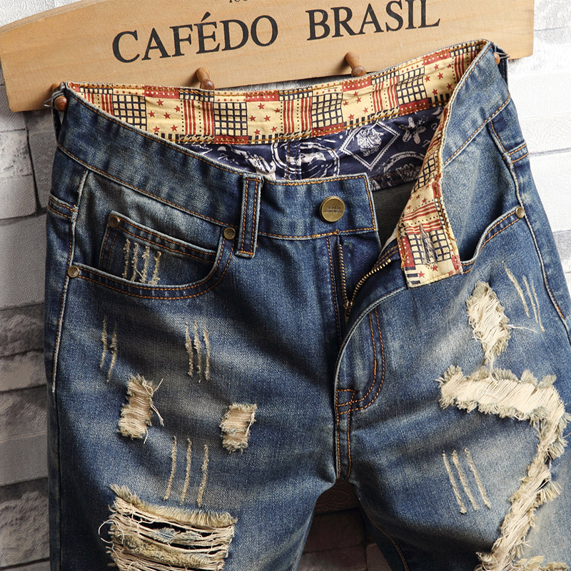 กางเกงยีนส์ขาสั้นสไตล์ฮิปฮอปขา - Men'S Fashion Linen Pants บทวิจารณ์และราคา