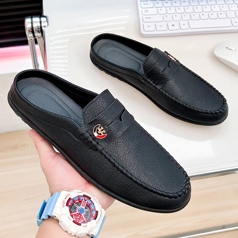 รองเท้าแตะ sepatu pantofel kul - Men'S Fashion Loafers Shoes บทวิจารณ์และราคา