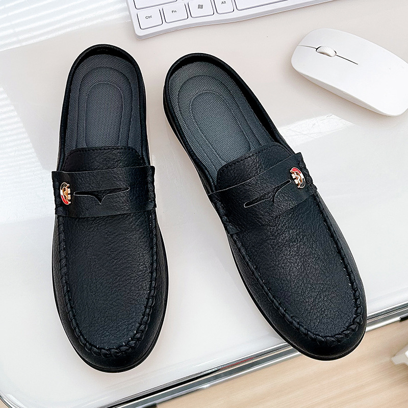 รองเท้าแตะ sepatu pantofel kul - Men'S Fashion Loafers Shoes บทวิจารณ์และราคา