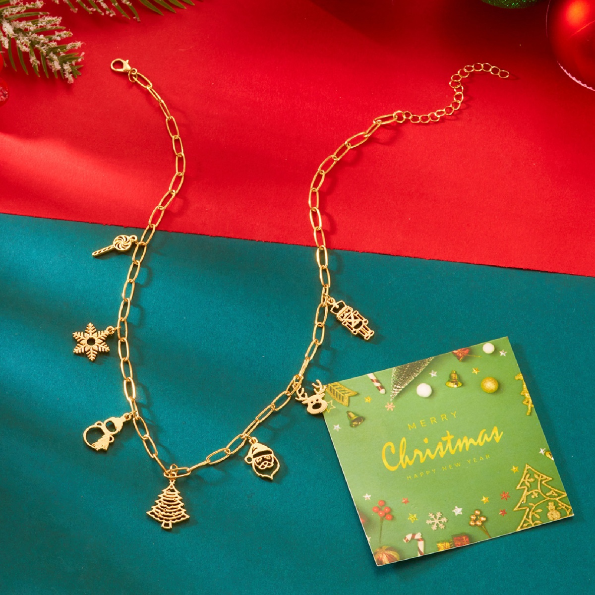 สร้อยคอวันคริสต์มาส ลายโลหะโปร - Men'S Fashion Xmas Party บทวิจารณ์และราคา