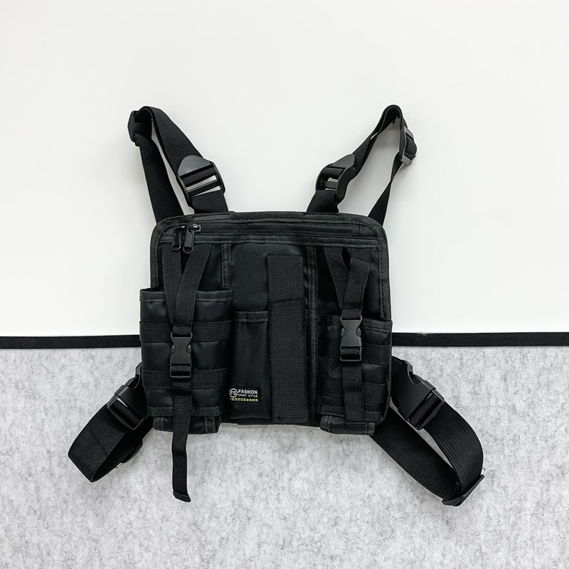 Hip-Hop Streetwearผู้ชายกระเป๋ - Tactical Vest Men บทวิจารณ์และราคา