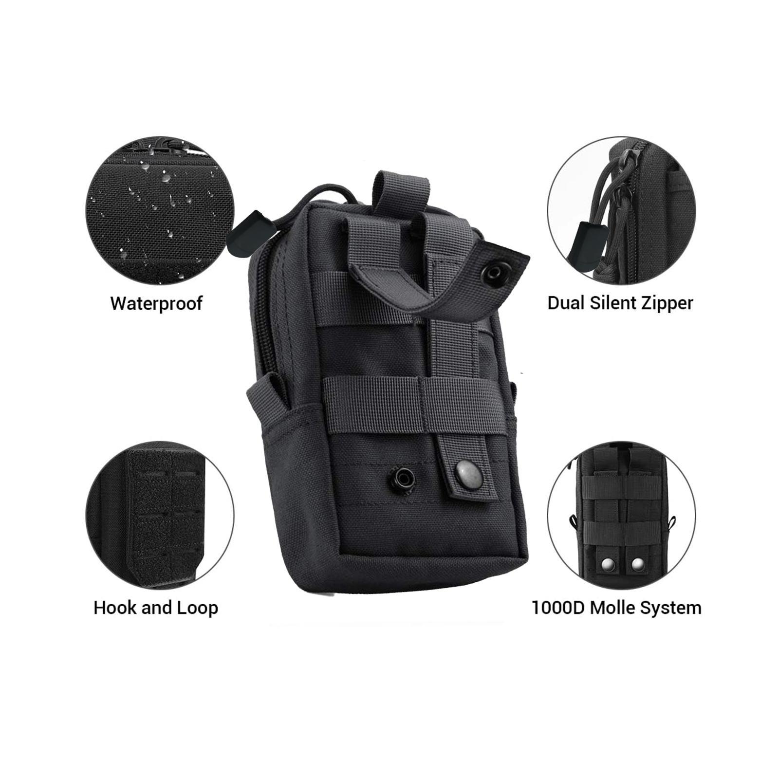 ยุทธวิธีMolleกระเป๋าเอวกระเป๋า - Tactical Vest Men บทวิจารณ์และราคา