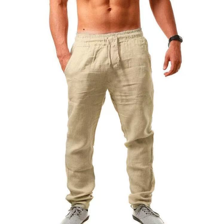 2026 กางเกงผ้าลินินลำลองแฟชั่น - Men'S Fashion Linen Pants บทวิจารณ์และราคา