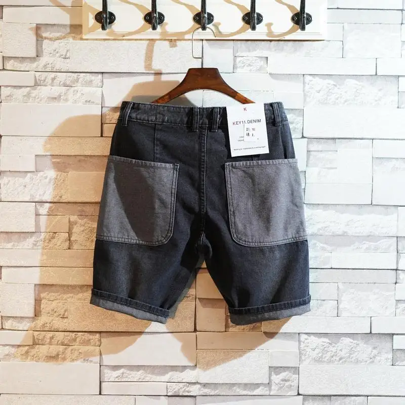 หลวมตรงกางเกงยีนส์สั้นกางเกงสํ - Men Fashion Jeans บทวิจารณ์และราคา