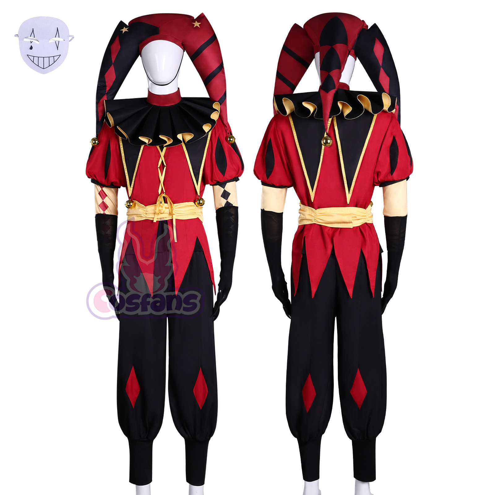 ชุดคอสเพลย์ตัวตลกพีรอต ฮาร์เลค - Mens Fashion Jumpsuit บทวิจารณ์และราคา