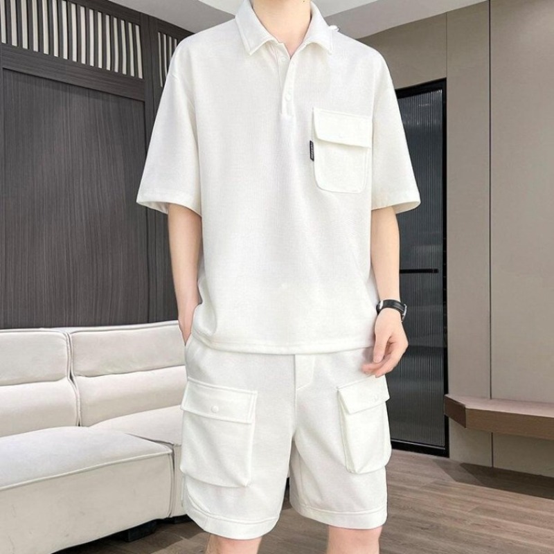 ชุดเสื้อโปโลแขนสั้นและกางเกงขา - Polo Shirt Slim บทวิจารณ์และราคา