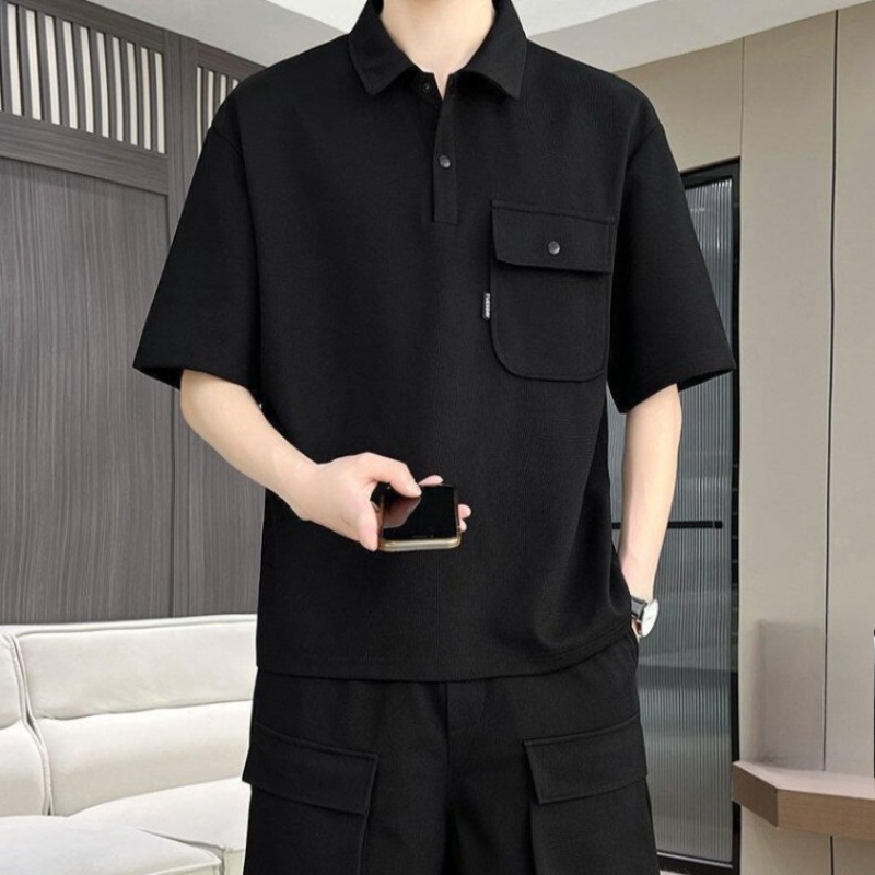 ชุดเสื้อโปโลแขนสั้นและกางเกงขา - Polo Shirt Slim บทวิจารณ์และราคา