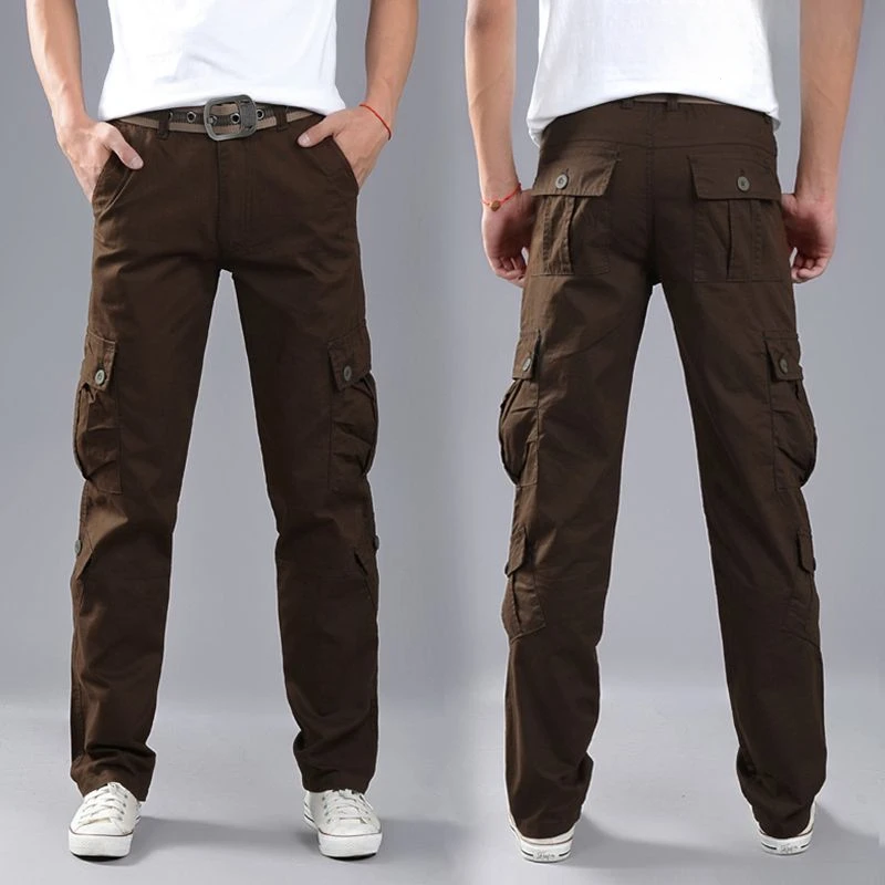 กางเกงคาร์โก้เดินป่าสําหรับผู้ - Mens Fashion Cargo Pants บทวิจารณ์และราคา