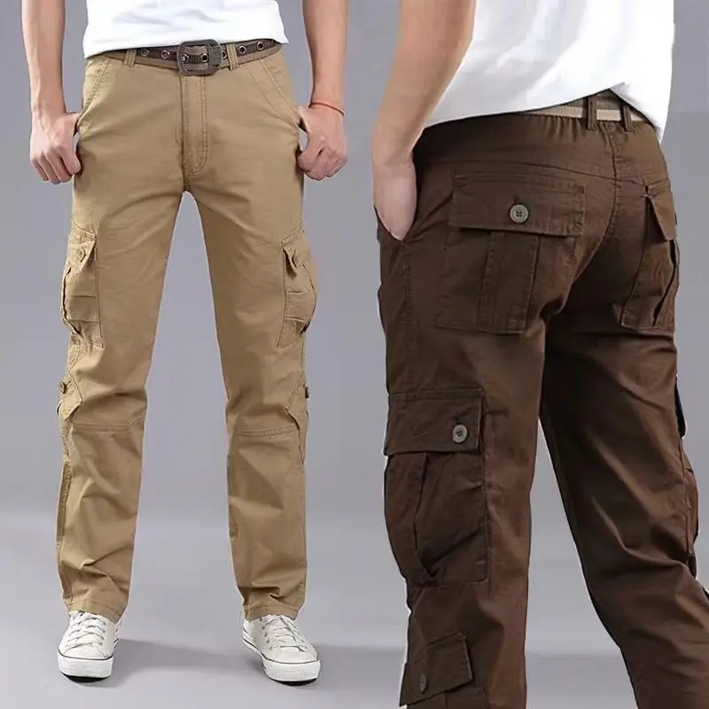 กางเกงคาร์โก้เดินป่าสําหรับผู้ - Mens Fashion Cargo Pants บทวิจารณ์และราคา
