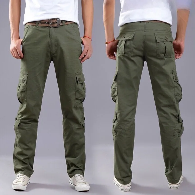 กางเกงคาร์โก้เดินป่าสําหรับผู้ - Mens Fashion Cargo Pants บทวิจารณ์และราคา