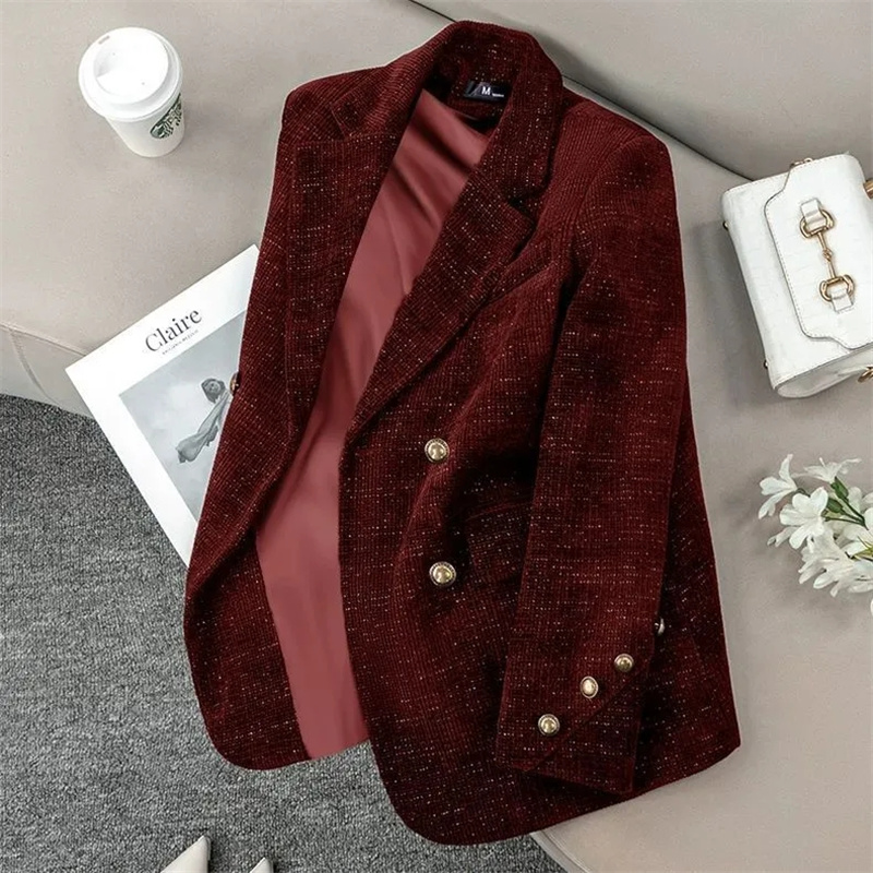 เสื้อแจ็คเก็ตสูทผ้าลูกฟูกสีดำส - Corduroy Jacket Men บทวิจารณ์และราคา