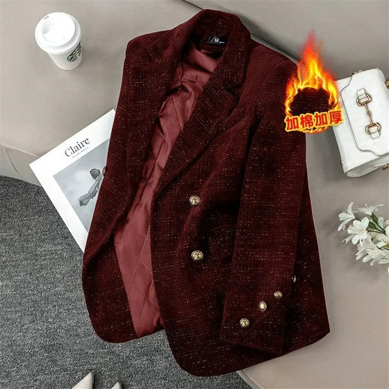 เสื้อแจ็คเก็ตสูทผ้าลูกฟูกสีดำส - Corduroy Jacket Men บทวิจารณ์และราคา