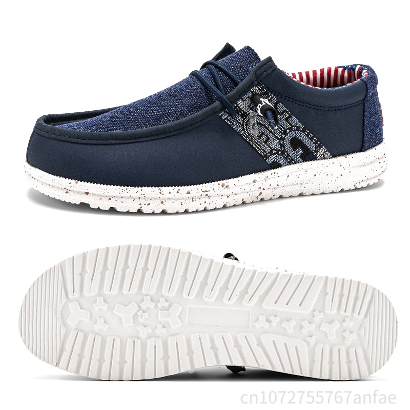 ขายร้อนสีฟ้า/สีดำรองเท้าโลฟเฟอ - Men'S Fashion Loafers Shoes บทวิจารณ์และราคา