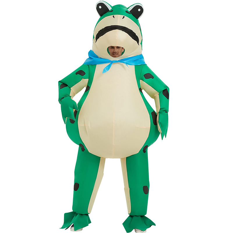 ชุดแฟนซีเป่าลมรูปกบสีเขียวตลกๆ - Mens Fashion Jumpsuit บทวิจารณ์และราคา