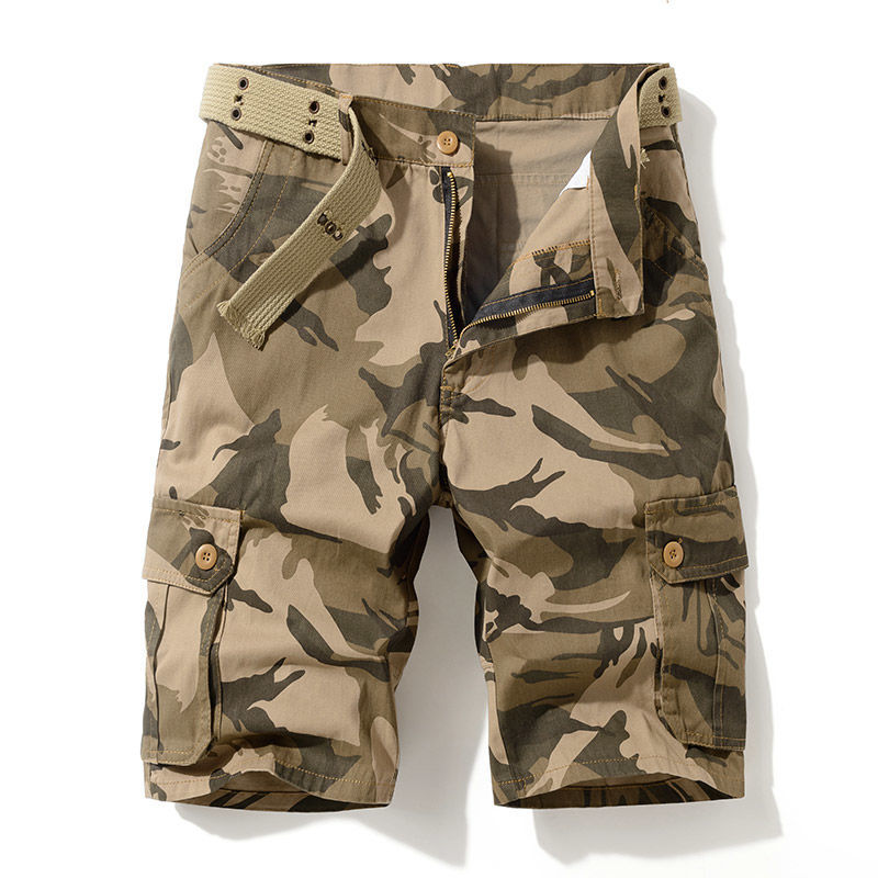 กางเกงขาสั้นคาร์โก้ยุทธวิธีลาย - Mens Fashion Cargo Pants บทวิจารณ์และราคา