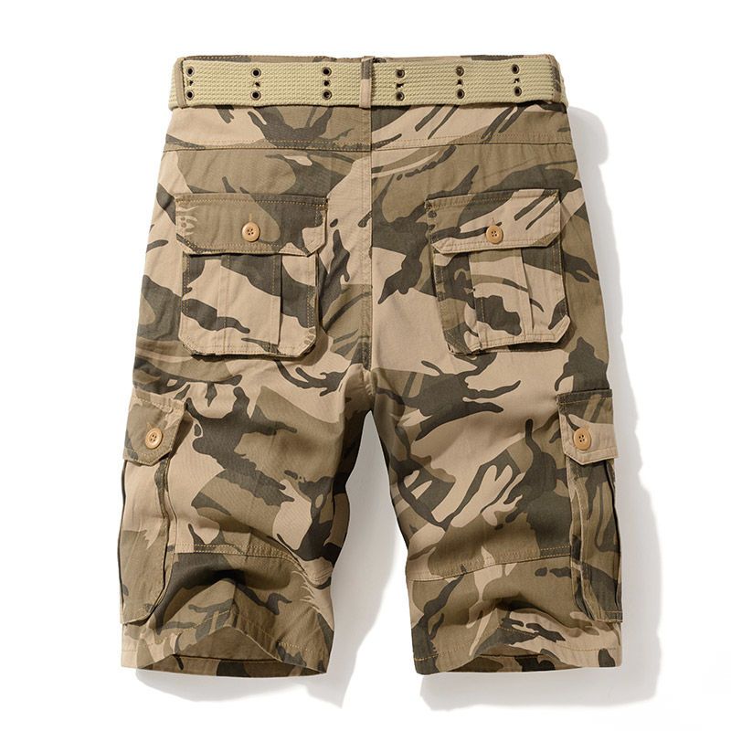 กางเกงขาสั้นคาร์โก้ยุทธวิธีลาย - Mens Fashion Cargo Pants บทวิจารณ์และราคา