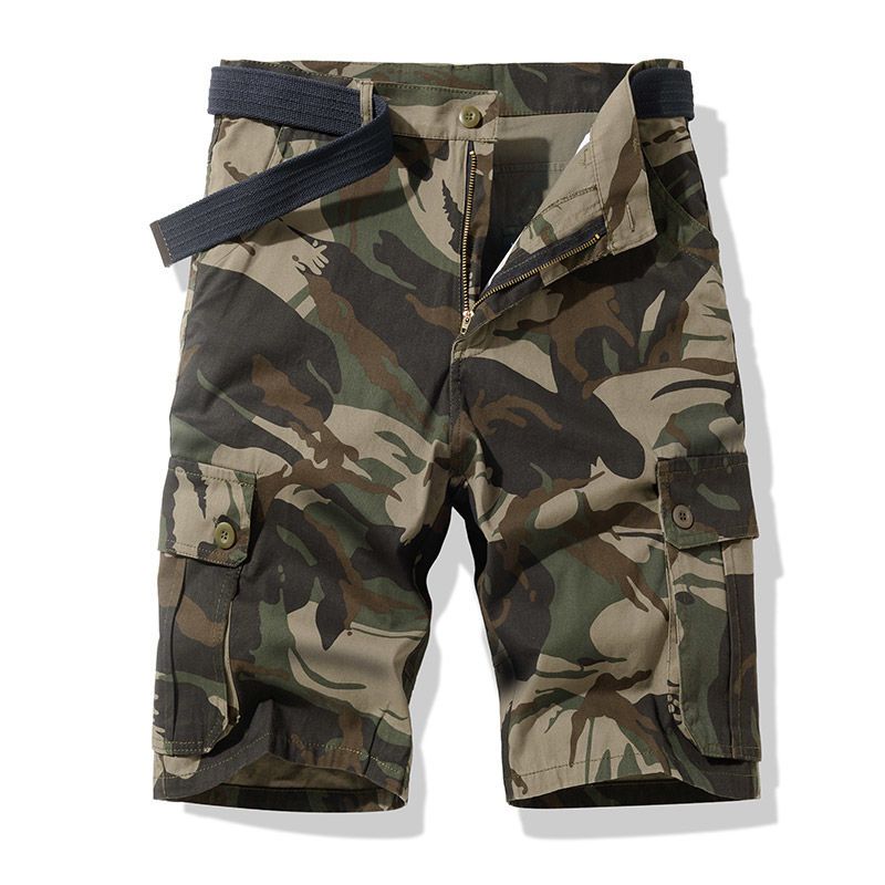 กางเกงขาสั้นคาร์โก้ยุทธวิธีลาย - Mens Fashion Cargo Pants บทวิจารณ์และราคา
