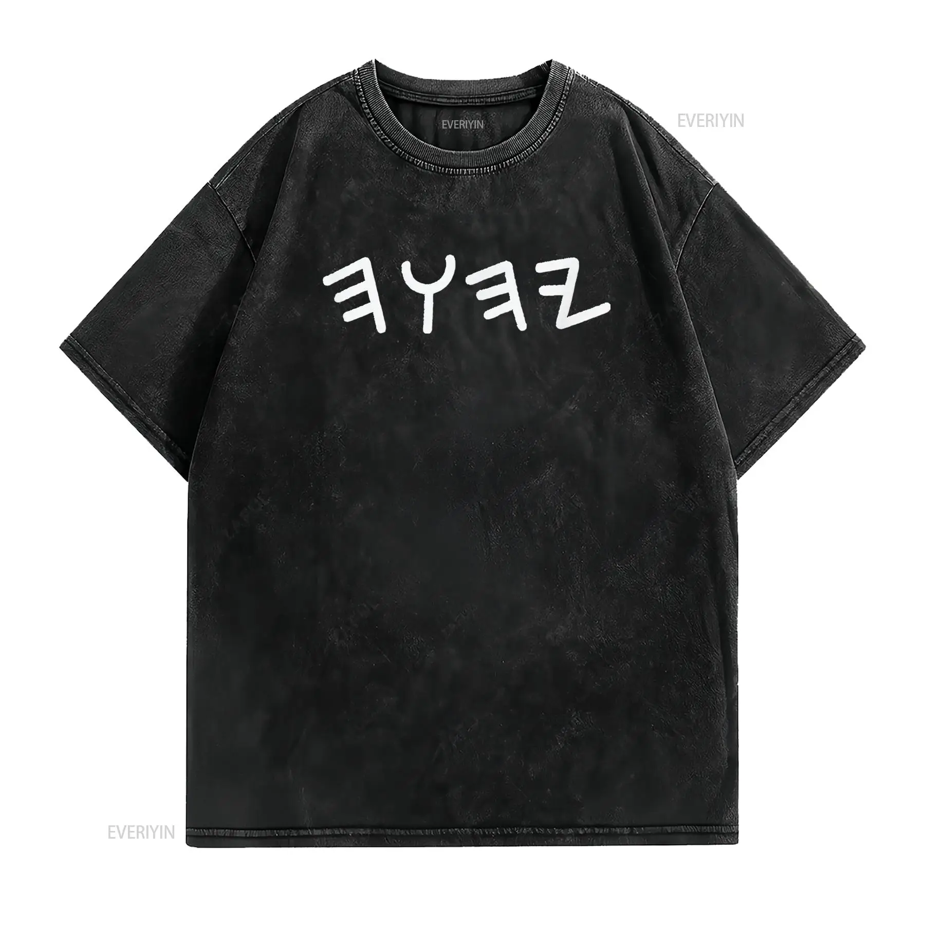 เสื้อยืดลายกราฟิกสไตล์วินเทจสี - Mens Fashion Black Shirt บทวิจารณ์และราคา