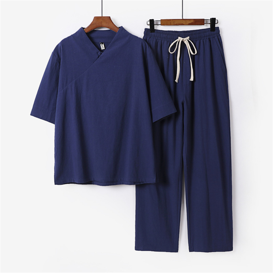 9XL Plus ขนาดชายชุดฤดูร้อนผ้าล - Men'S Fashion V Neck T Shirts บทวิจารณ์และราคา